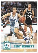 1993-94 Hoops Base Set Tony Bennett #17 card