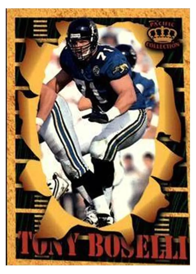 1996 Pacific Invincible Smash Mouth Tony Boselli #SM76 card