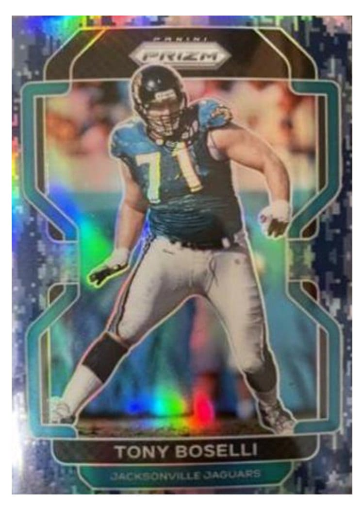 2021 Panini Prizm Base Set Tony Boselli Navy Camo Prizm #20 card