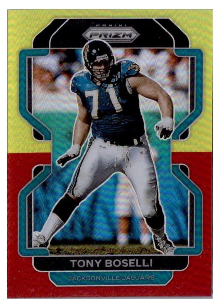 2021 Panini Prizm Base Set Tony Boselli Yellow Red Prizm #20 card
