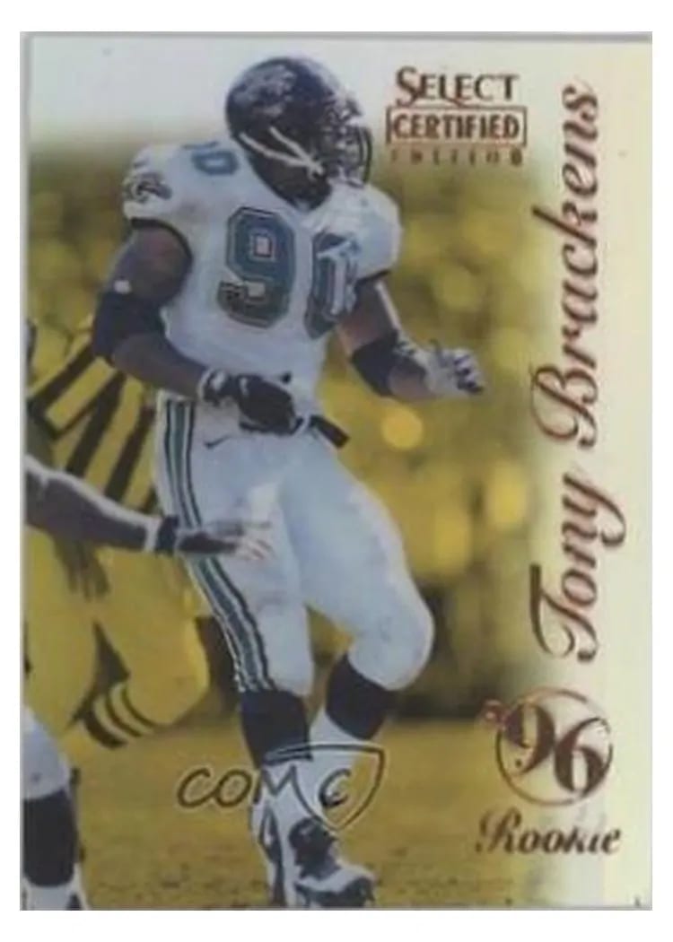 1996 Select Certified Tony Brackens #112 card