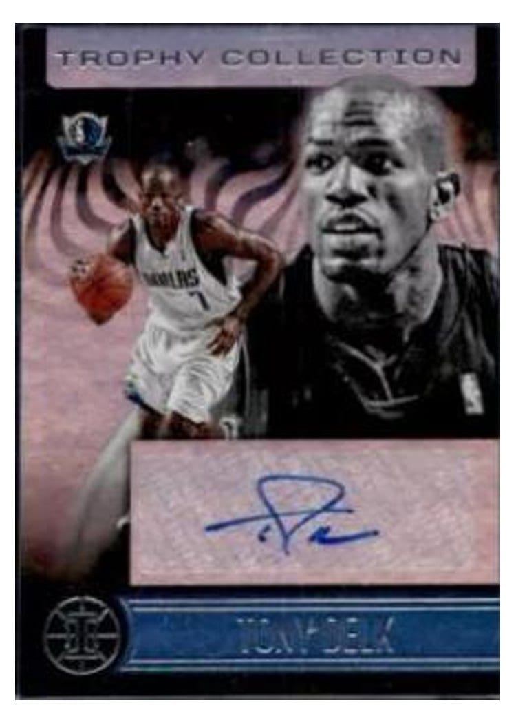 2020-21 Panini Illusions Trophy Collection Signatures Tony Delk #TC-TDE card