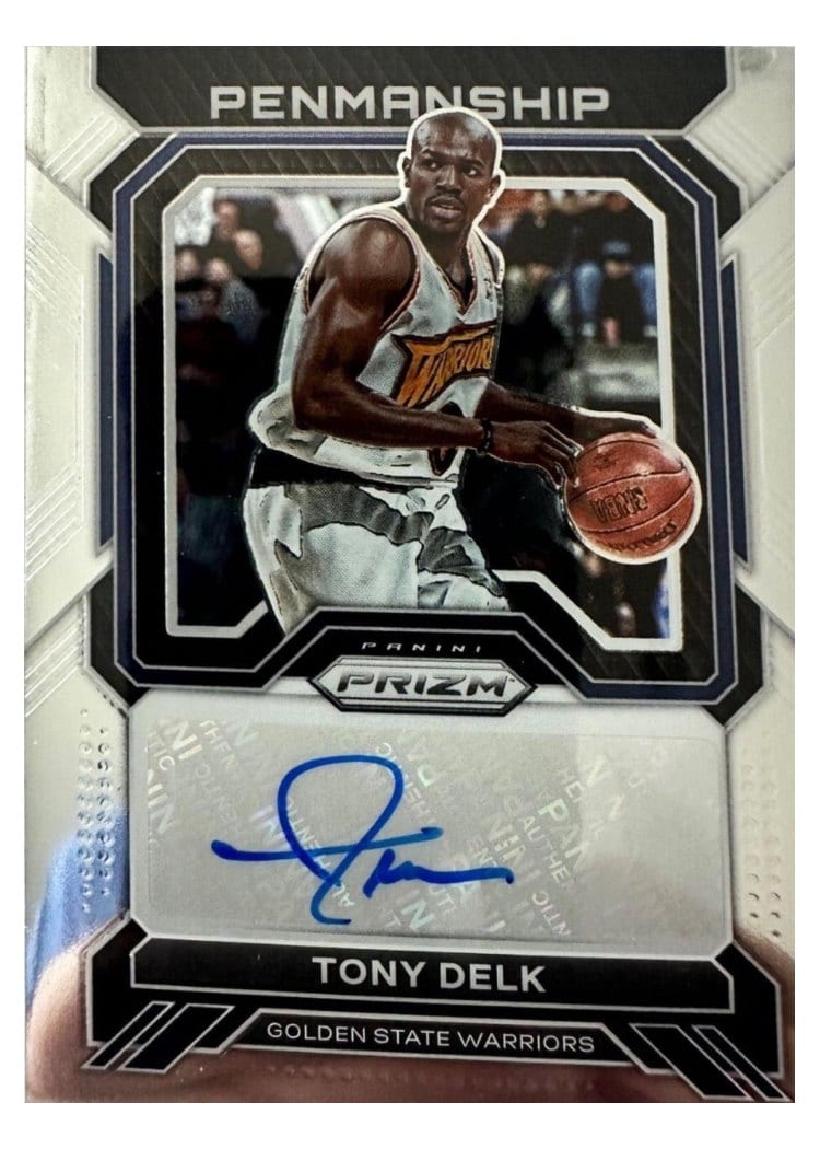 2022-23 Panini Prizm Penmanship Tony Delk #PNM-TDE card