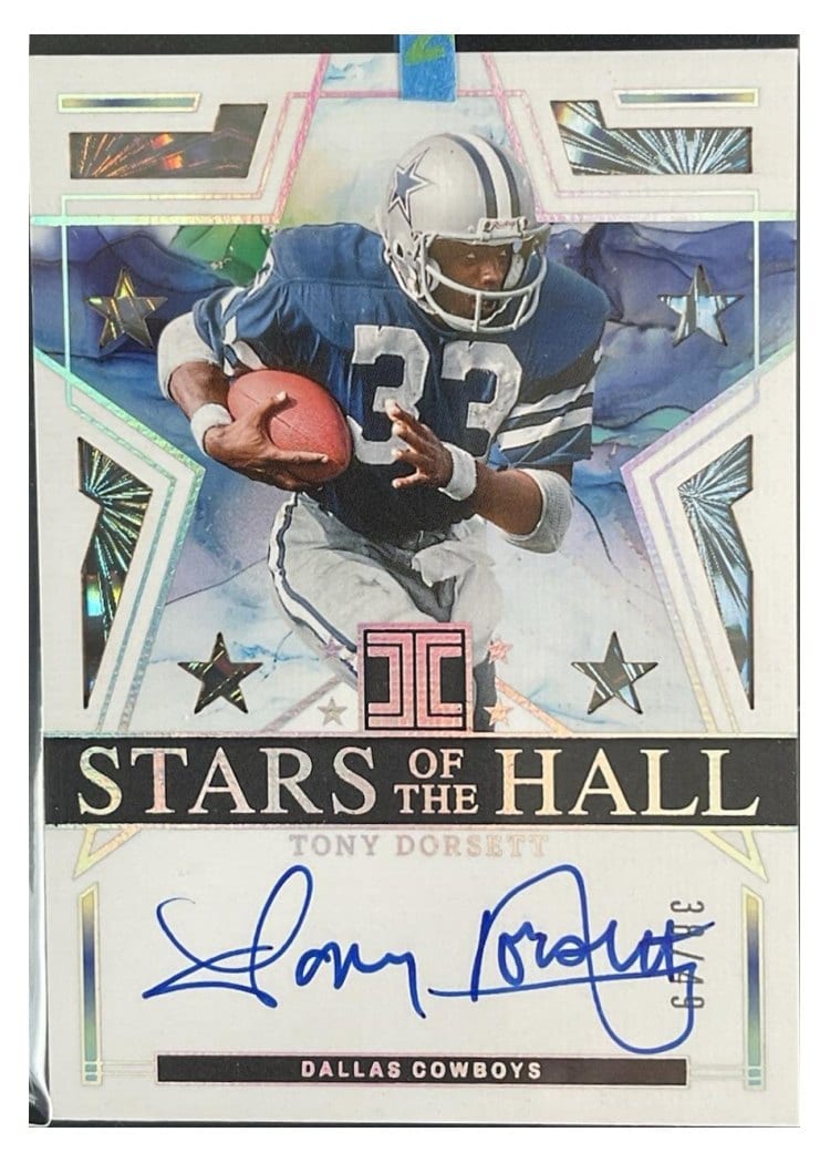 2024 Panini Impeccable Stars of the Hall Autographs Tony Dorsett #6 card