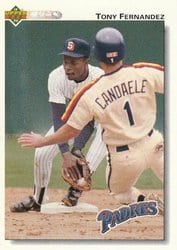 1992 Upper Deck Base Set Tony Fernandez #272 card
