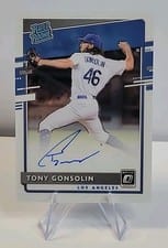 2020 Donruss Optic Rated Rookies Signatures Tony Gonsolin #RRS-TO card