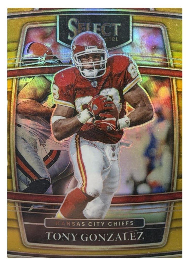 2021 Panini Select Base Set Tony Gonzalez Gold Die Cut #38