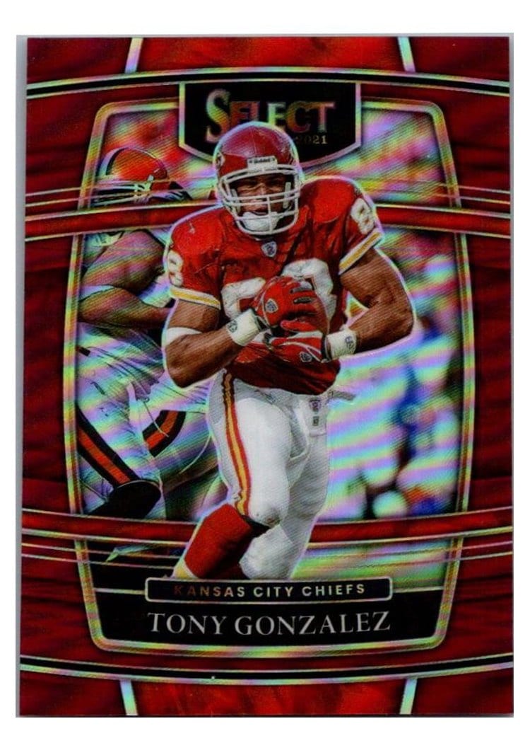 2021 Panini Select Base Set Tony Gonzalez Maroon #38 card