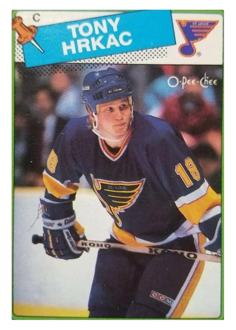 1988 O-Pee-Chee Tony Hrkac #129 card