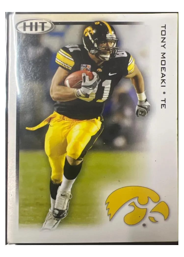 2010 Sage Hit Tony Moeaki #24 card