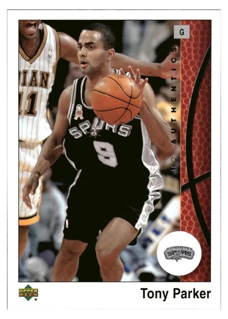 2002 Upper Deck Authentics Tony Parker #76 card