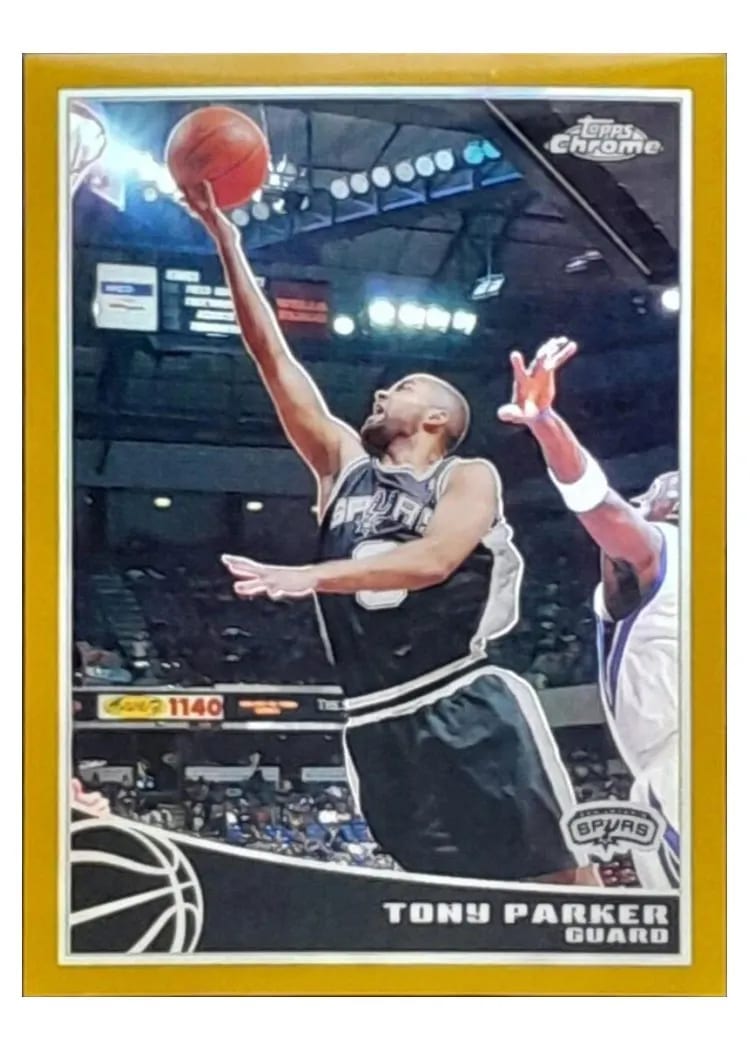 2009 Topps Chrome Tony Parker #85 card