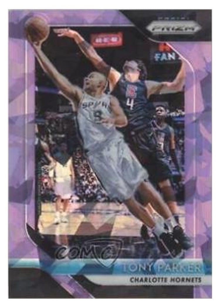 2018-19 Panini Prizm Base Set Tony Parker #10 card