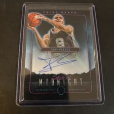 2023-24 Topps Midnight Stroke of Midnight Autographs Tony Parker #SMA-TP card