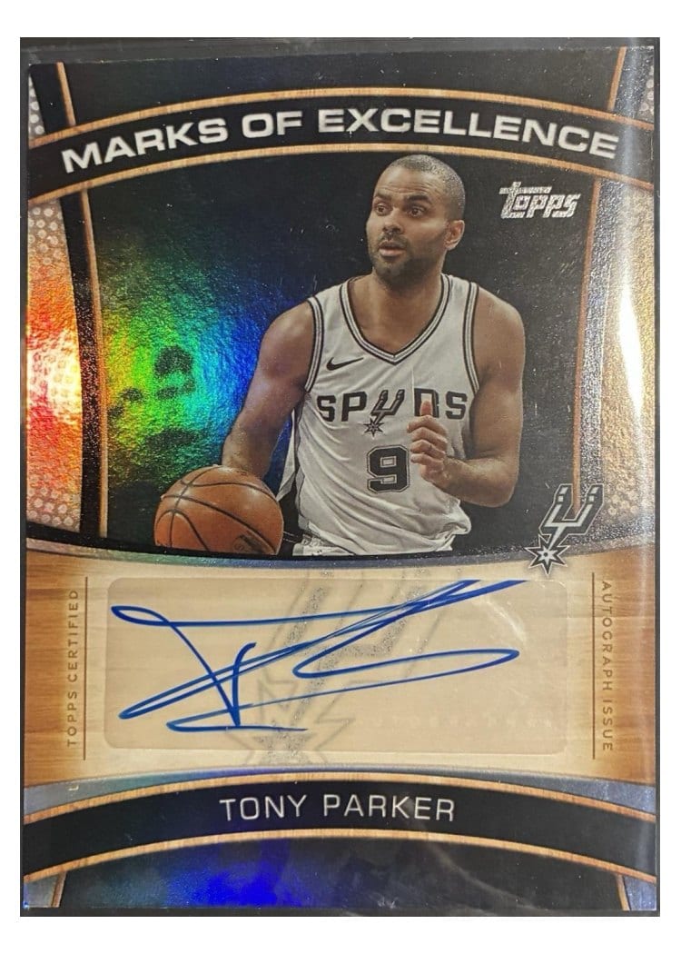 2025-26 Topps Marks of Excellence Tony Parker #ME-TP card