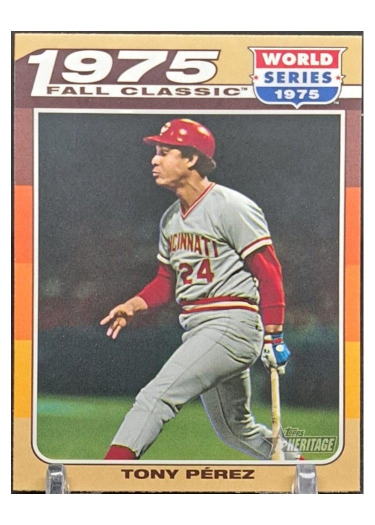 2024 Topps Heritage Mini 1975 Fall Classic Tony Pérez #75FC-3 card