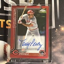 2025 Topps Chrome Update Legends Autographs Tony Pérez #CLA-TP card
