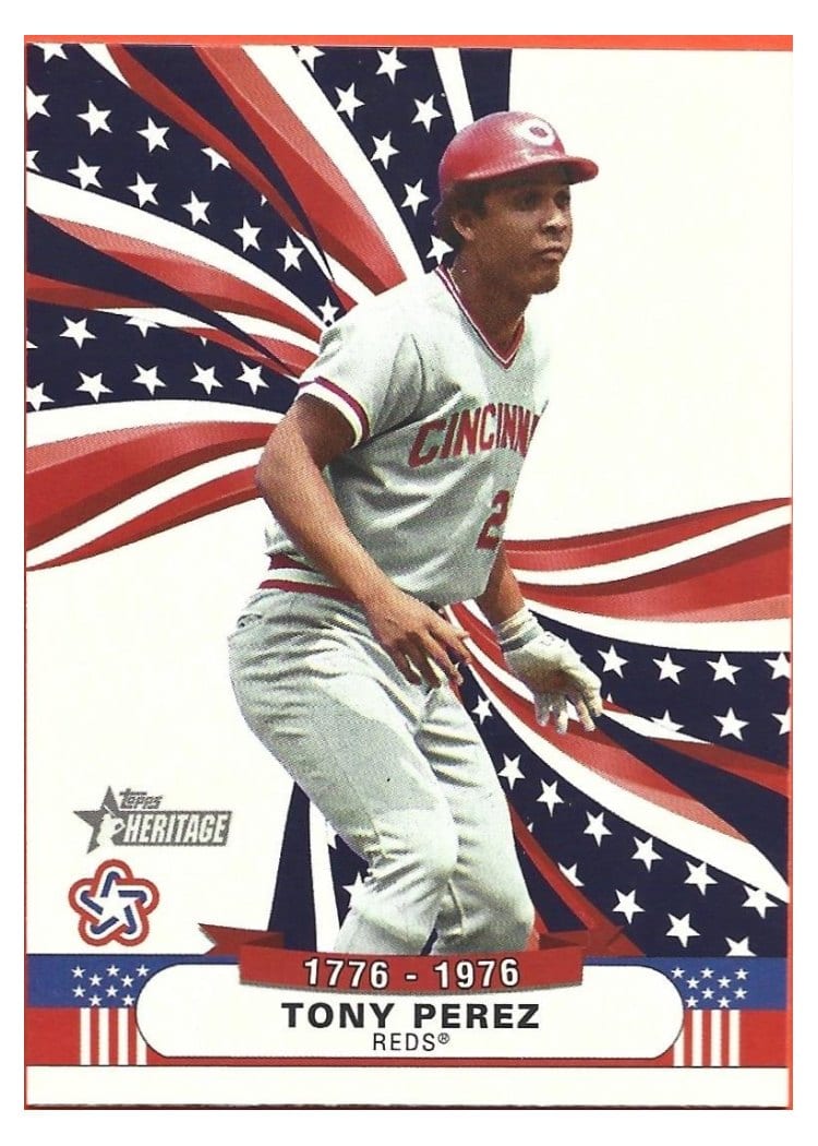 2025 Topps Heritage Bicentennial Stars Tony Perez #BS-12 card