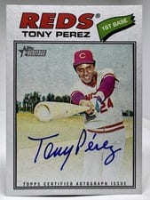 2026 Topps Heritage Real One Autographs Tony Perez #ROA-TP card