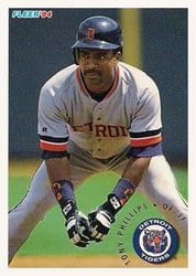 1994 Fleer Base Set Tony Phillips #142 card