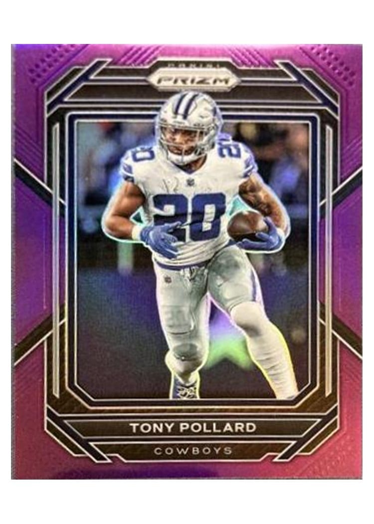 2022 Panini Prizm Base Set Tony Pollard Purple #78 card