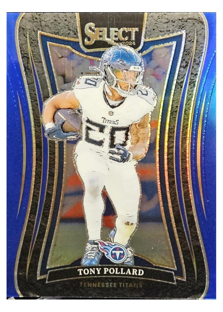 2024 Panini Select Base Set Tony Pollard Blue Prizm #396 card
