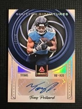 2025 Panini Luminance Shutter Signatures Tony Pollard #19 card