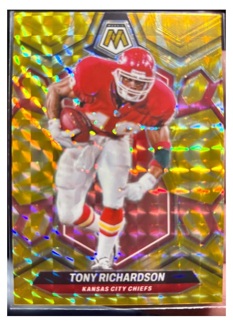 2024 Panini Mosaic Base Set Tony Richardson Yellow Reactive #238 card