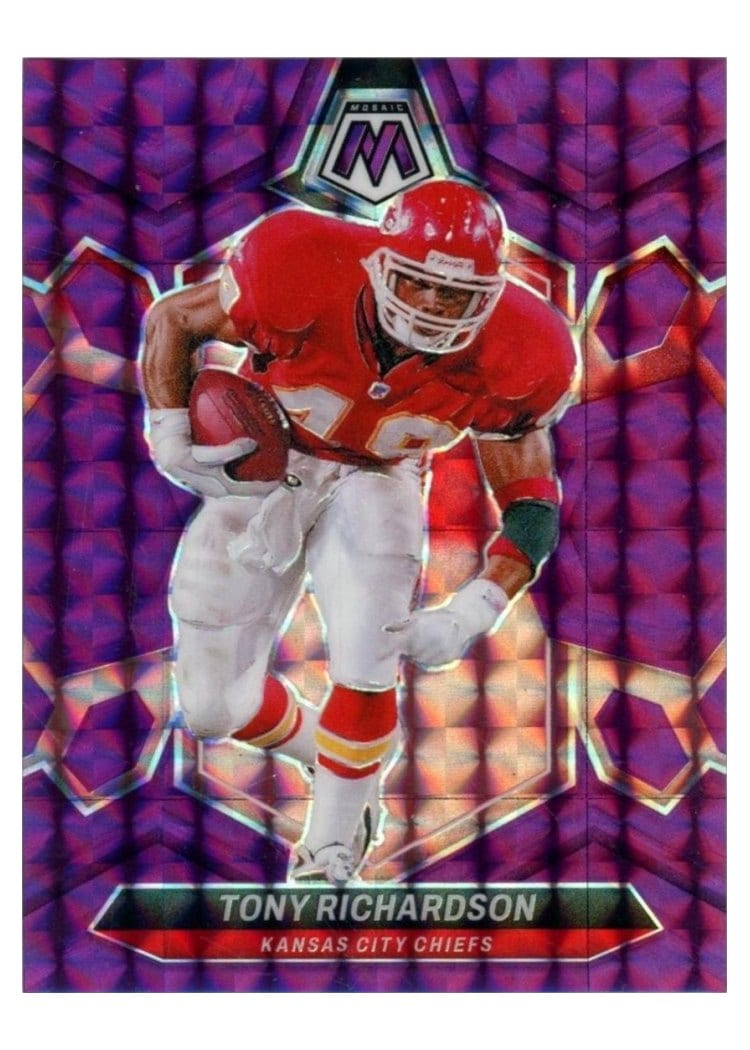 2024 Panini Mosaic Base Set Tony Richardson Purple #238 card