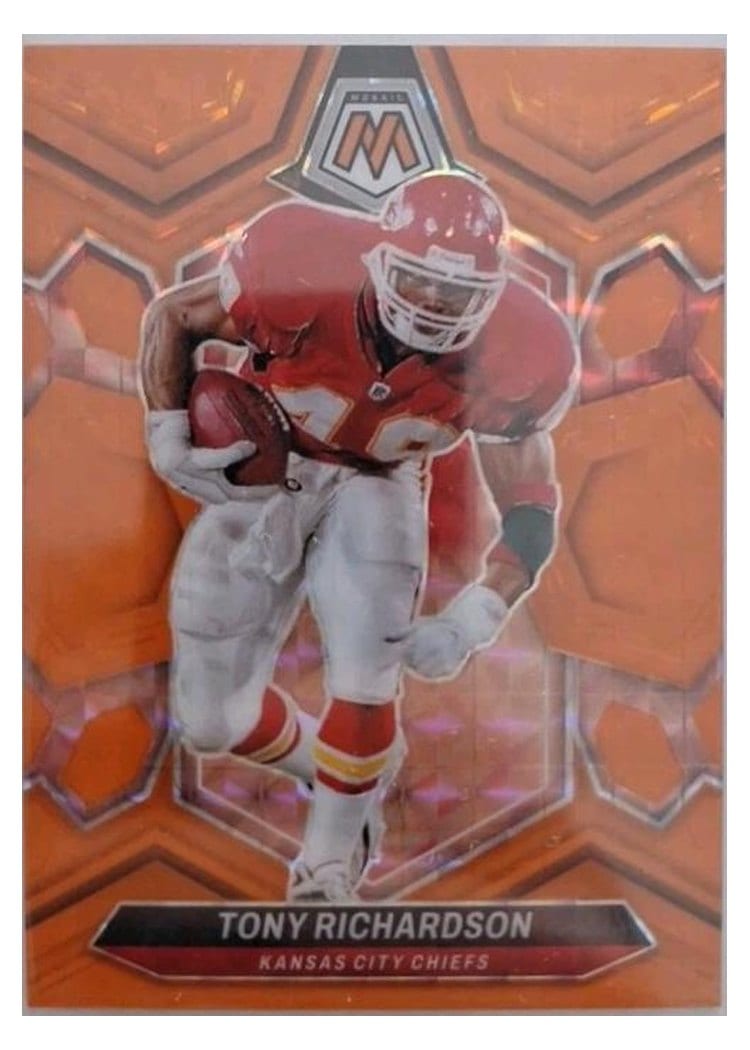 2024 Panini Mosaic Base Set Tony Richardson Orange Fluorescent #238 card