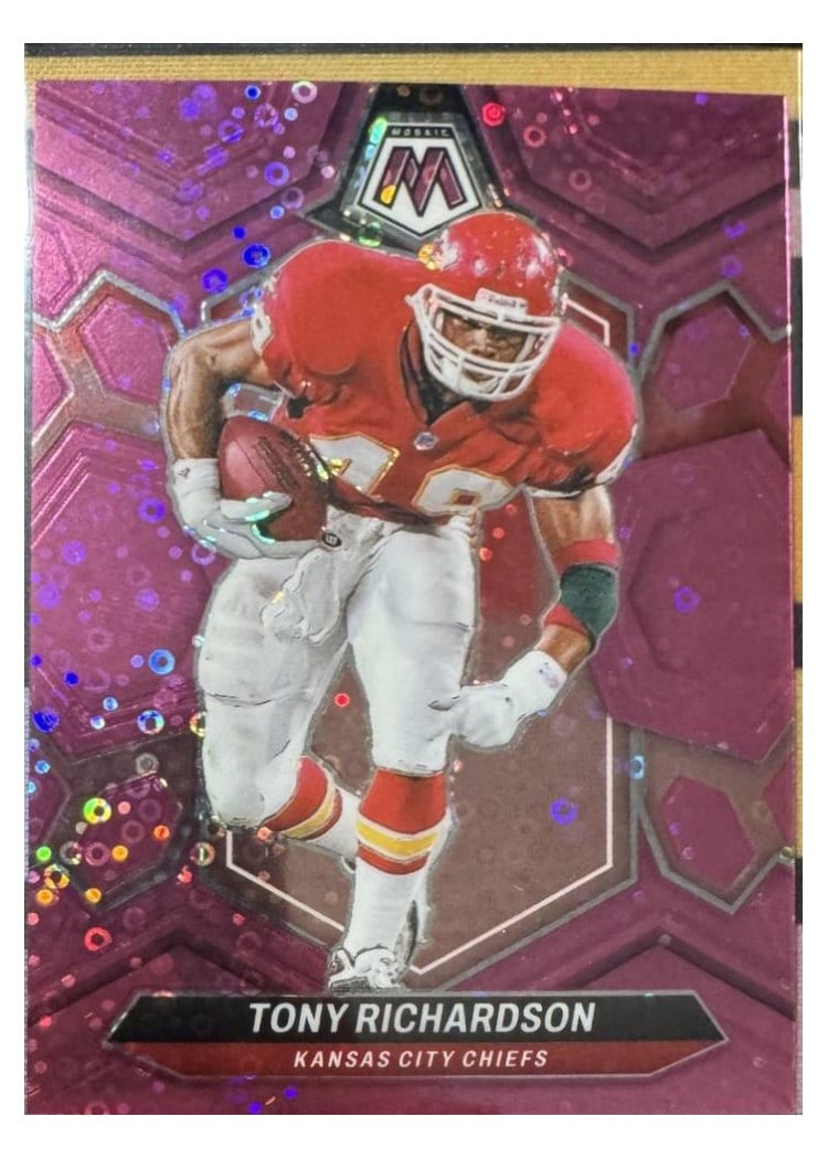 2024 Panini Mosaic Base Set Tony Richardson No Huddle Pink #238 card