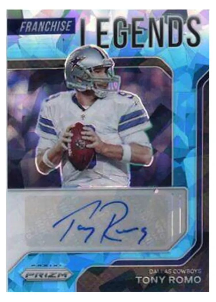 2021 Panini Prizm Franchise Legends Signatures Tony Romo #FLS-TR card