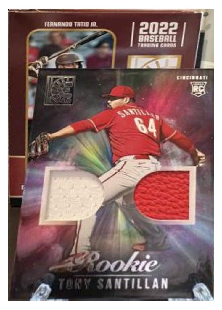 2022 Panini Capstone Rookie Dual Materials Tony Santillan #RDM-TS card