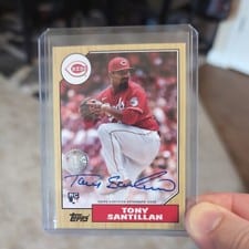 2022 Topps Update 1987 Topps Autographs Tony Santillan #87BA-TS card