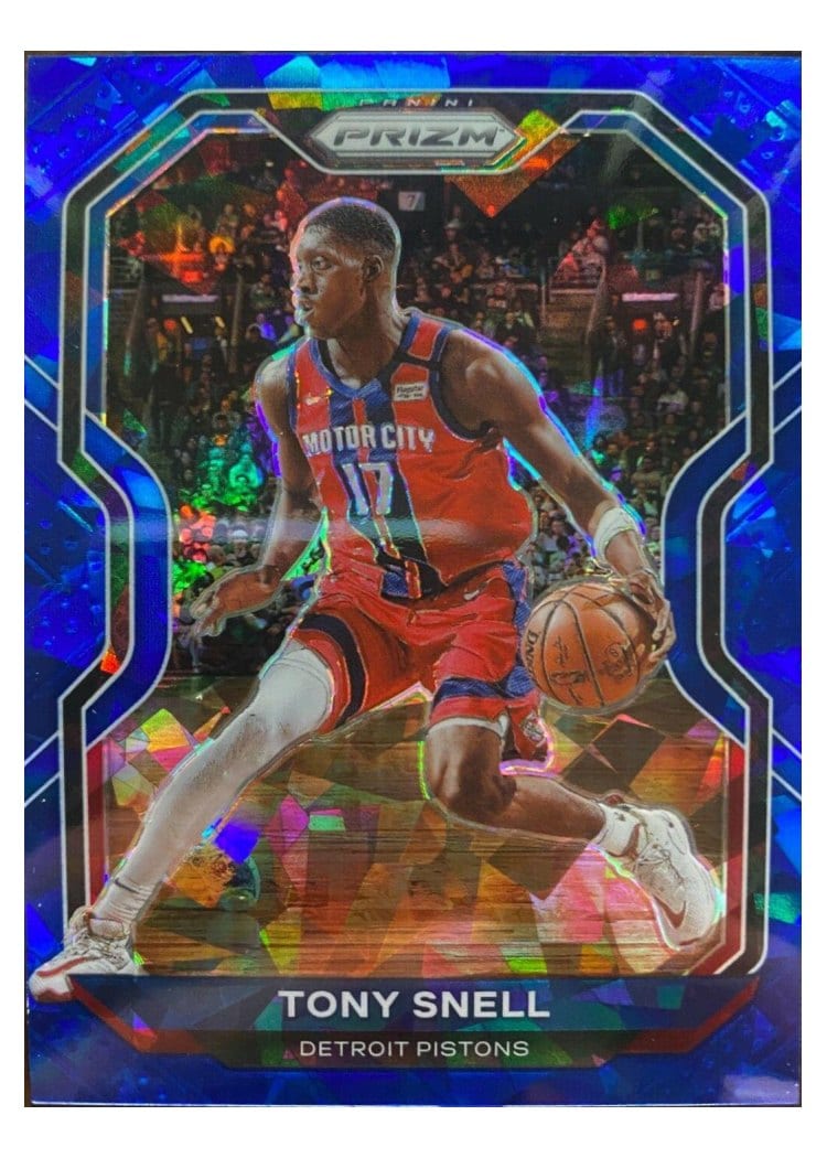 2020-21 Panini Prizm Base Set Tony Snell Blue Ice Prizm #129 card