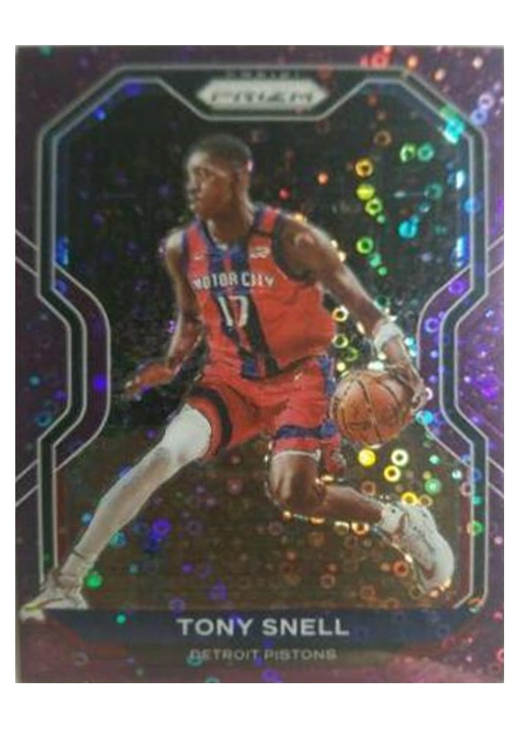 2020-21 Panini Prizm Base Set Tony Snell Fast Break Purple Prizm #129 card
