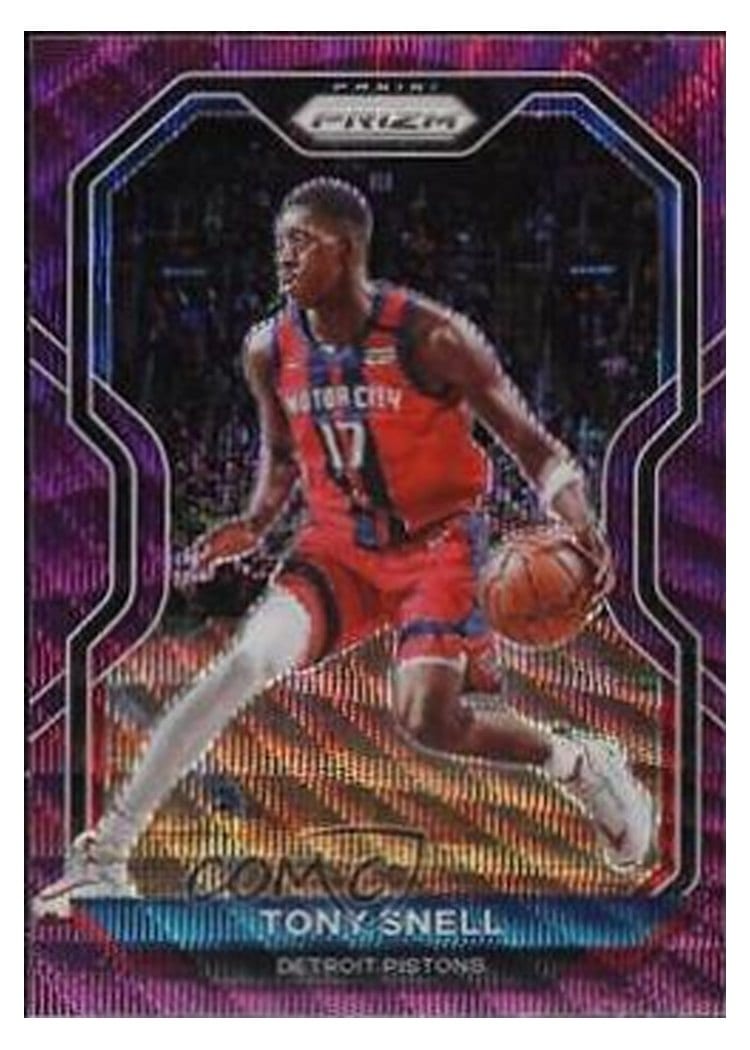 2020-21 Panini Prizm Base Set Tony Snell Purple Wave Prizm #129 card