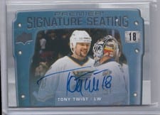 2021-22 Upper Deck Premier Premier Signature Seats Tony Twist #PSS-TT card