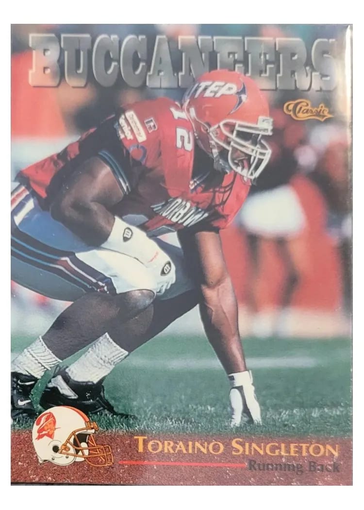 1996 Classic NFL Draft Toraino Singleton #63 card