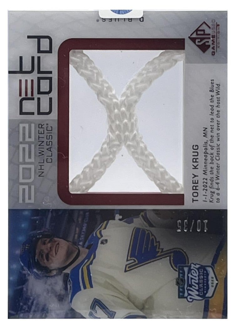 2022-23 SP Game Used 2022 NHL Winter Classic Net Cord Relics Torey Krug #WCN-TK card