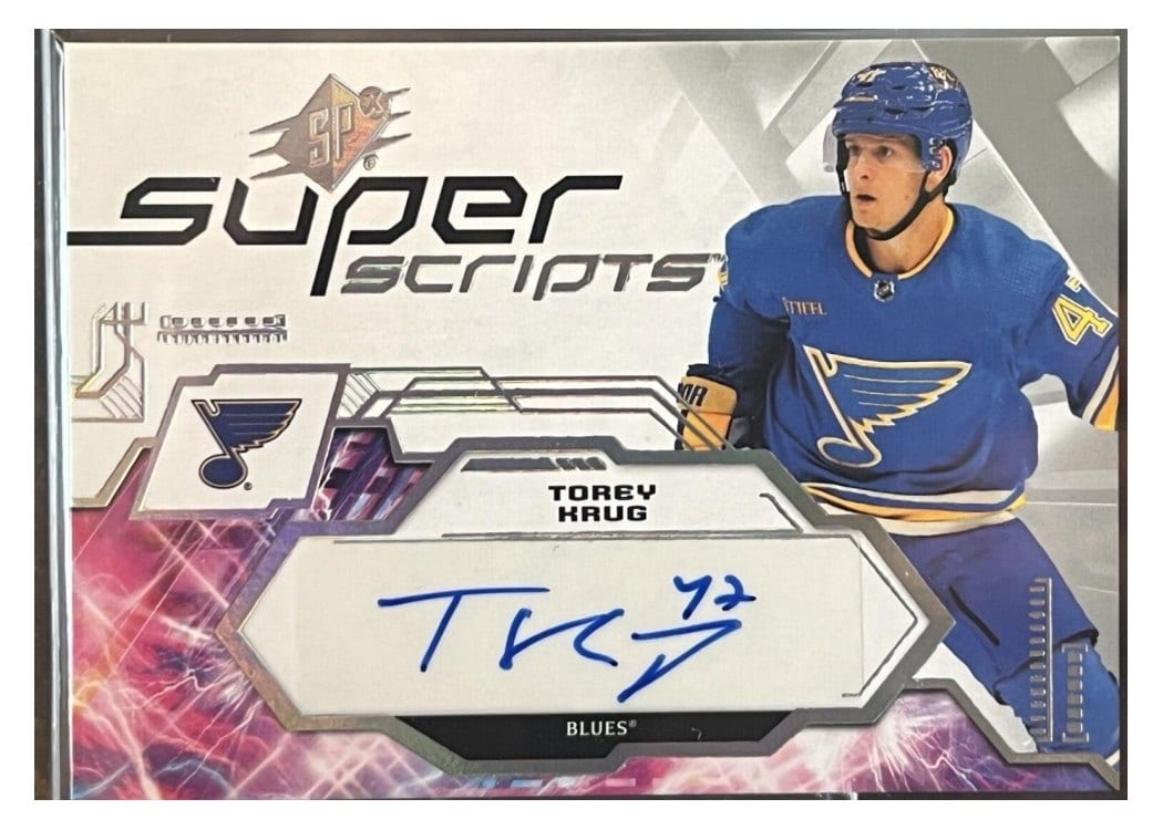 2023-24 SPx Superscripts Torey Krug #SS-TK card