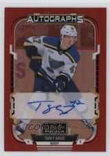 2025-26 O-Pee-Chee Platinum Red Rainbow Autos Torey Krug #RA-TK card