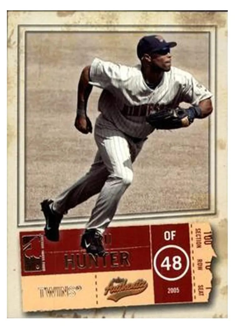 2005 Fleer Authentix Torii Hunter #94 card