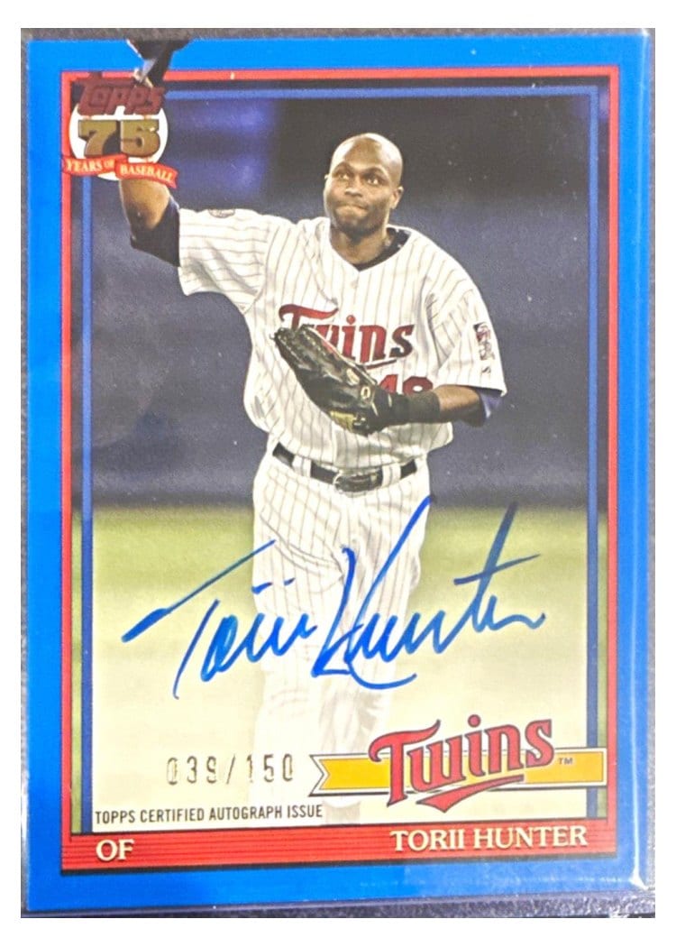 2026 Topps 1991 Topps Autographs Torii Hunter #91A-TOR card