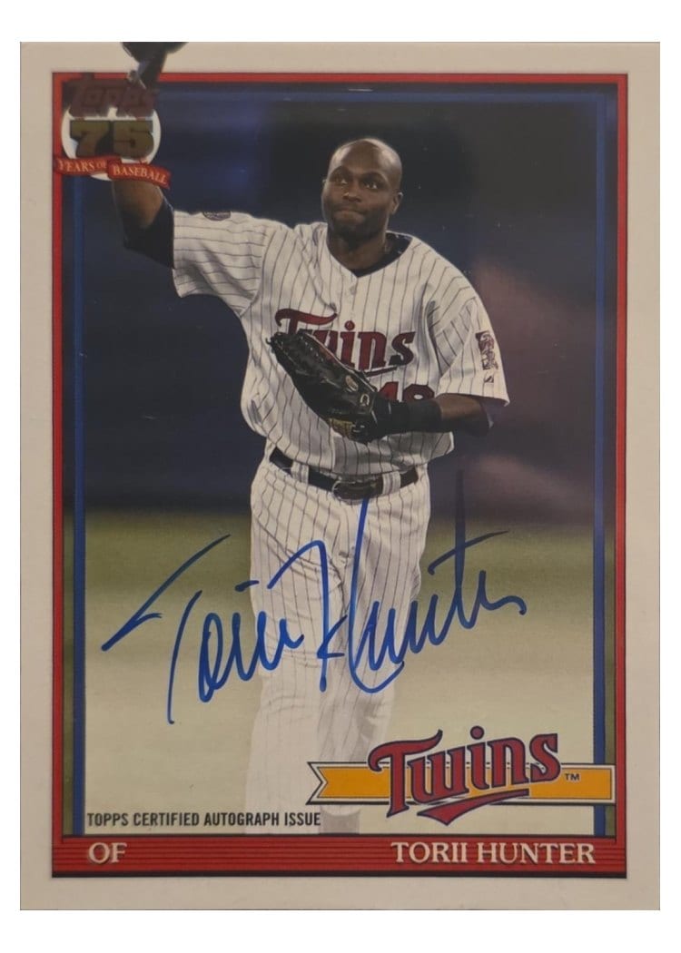 2026 Topps 1991 Topps Autographs Torii Hunter #91A-TOR card