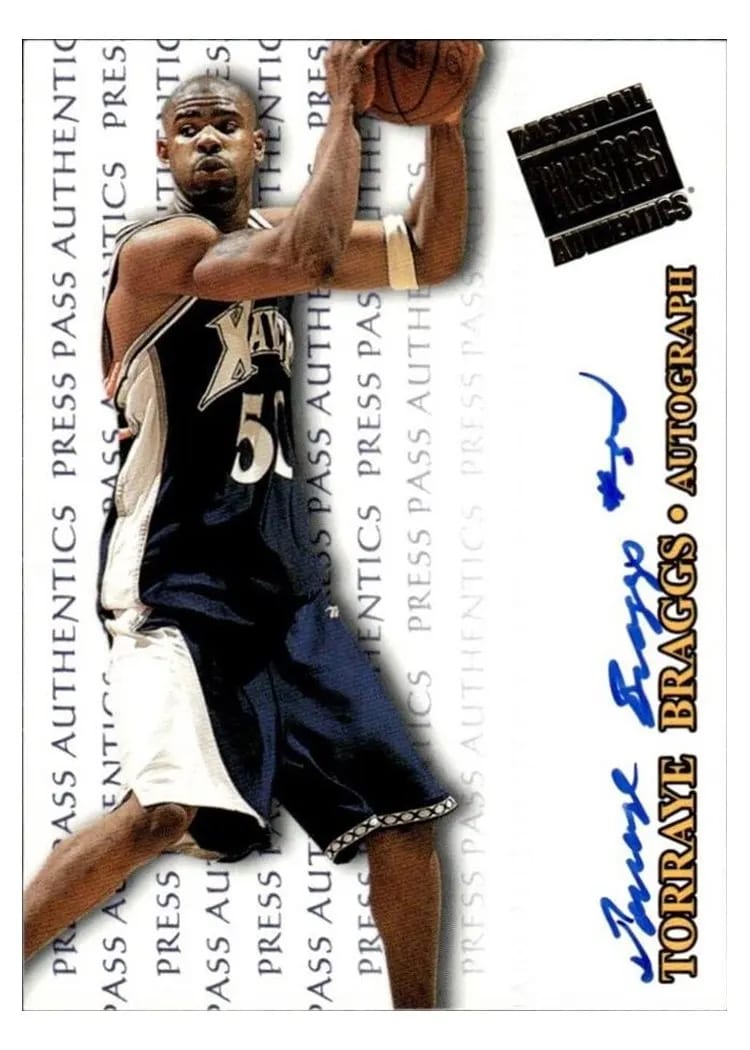 1998 Press Pass Authentics Torraye Braggs card