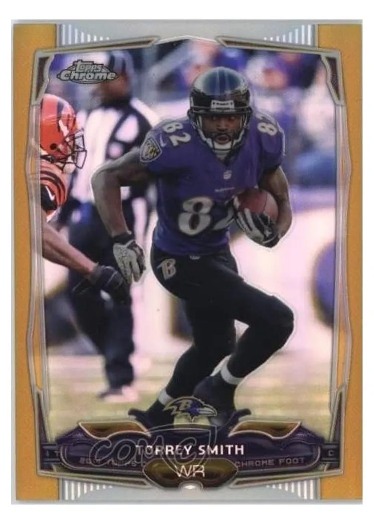 2014 Topps Chrome Mini Torrey Smith #79 card
