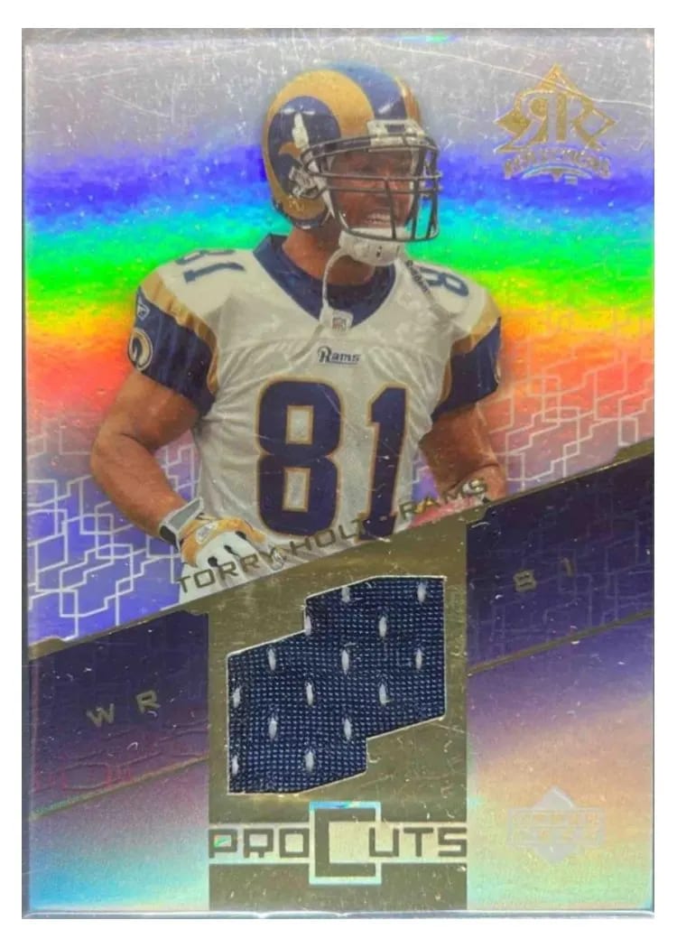 2004 Upper Deck Reflections Pro Cuts Torry Holt #PC-TH card