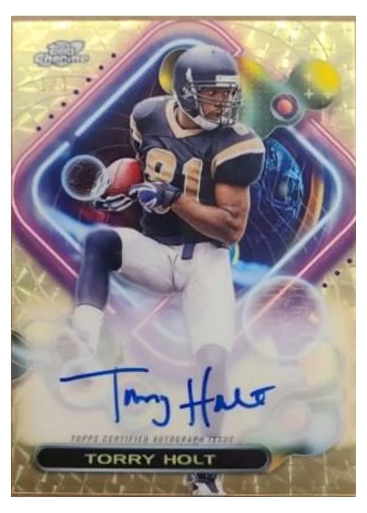 2023 Topps Composite Cosmic Chrome Autograph Torry Holt #CCA-TH card