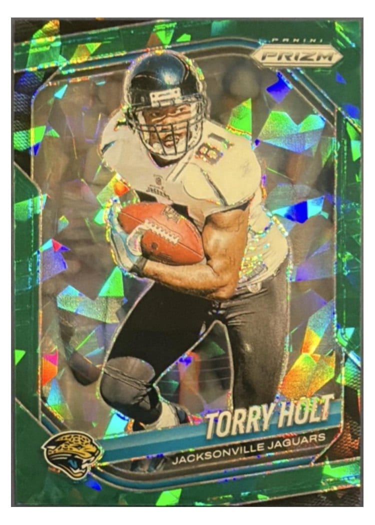 2025 Panini Prizm Base Set Torry Holt Green Ice #121 card